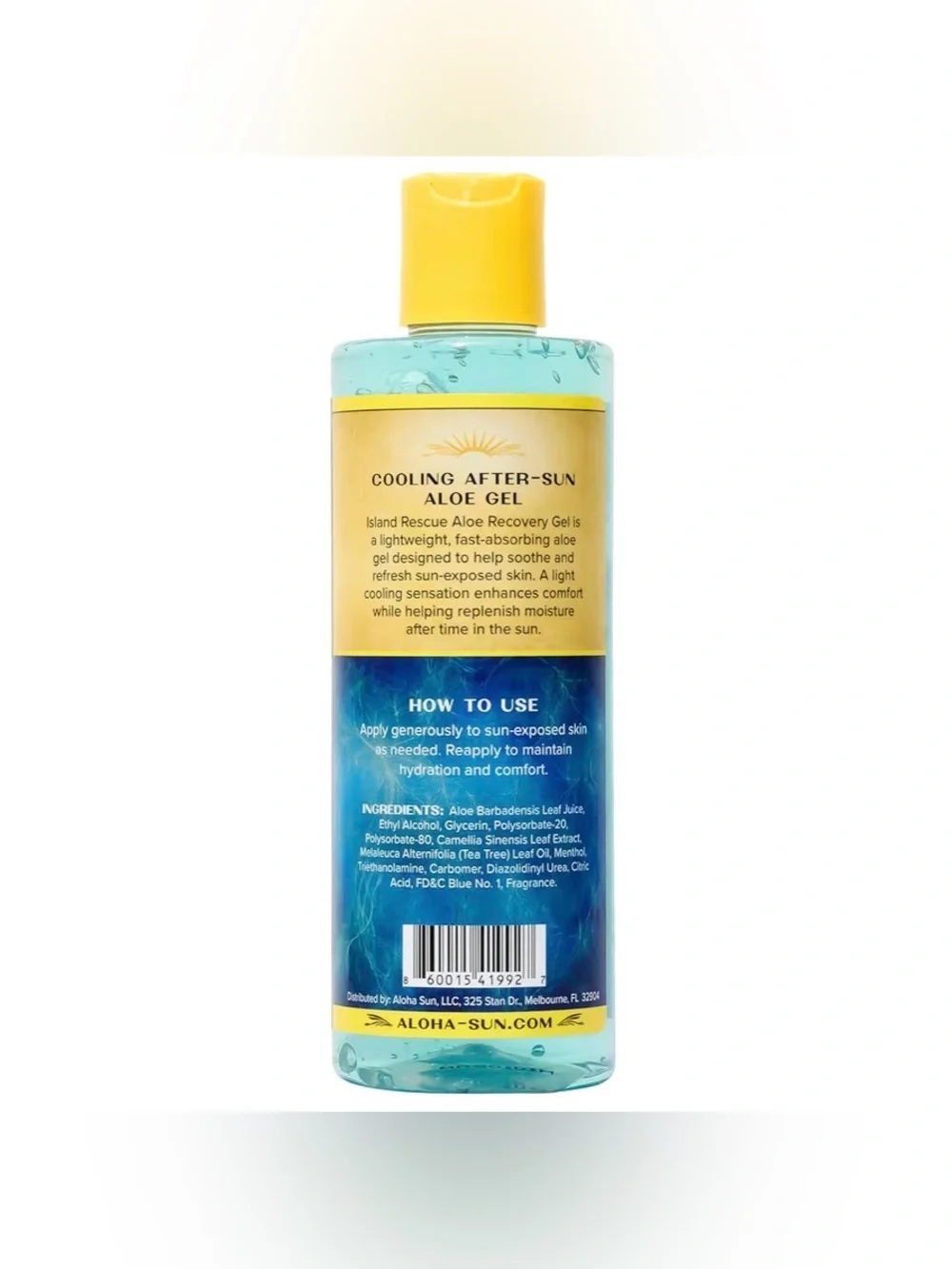 Aloha Sun Aloe Vera Gel - After Sun Care for Sunburn Relief 8 fl oz